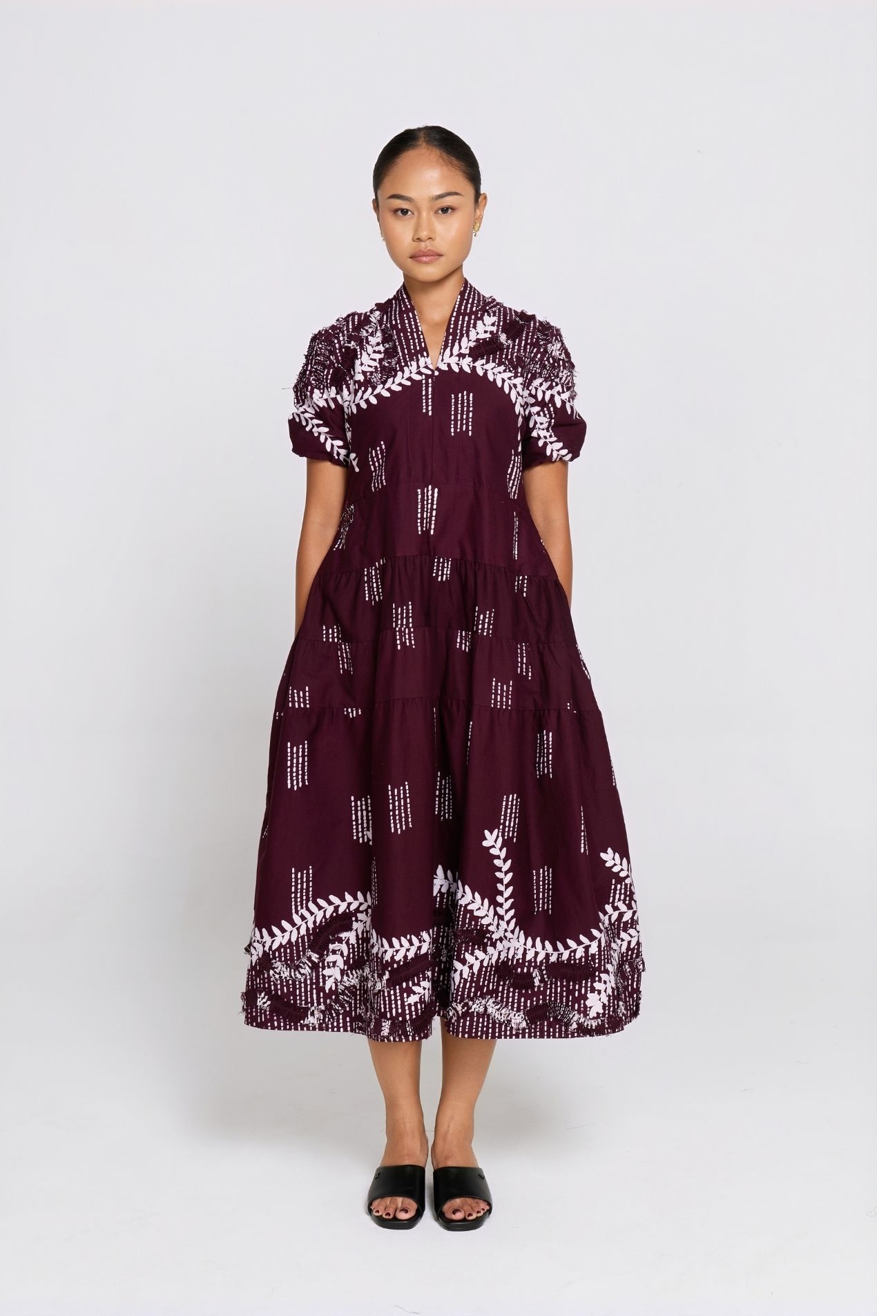 Purple Nirina Batik Dress